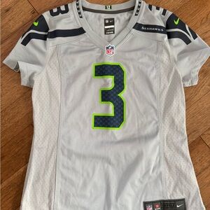 NFL Women's Seahawks Jersey in Gray, Navy & Neon Green - #3